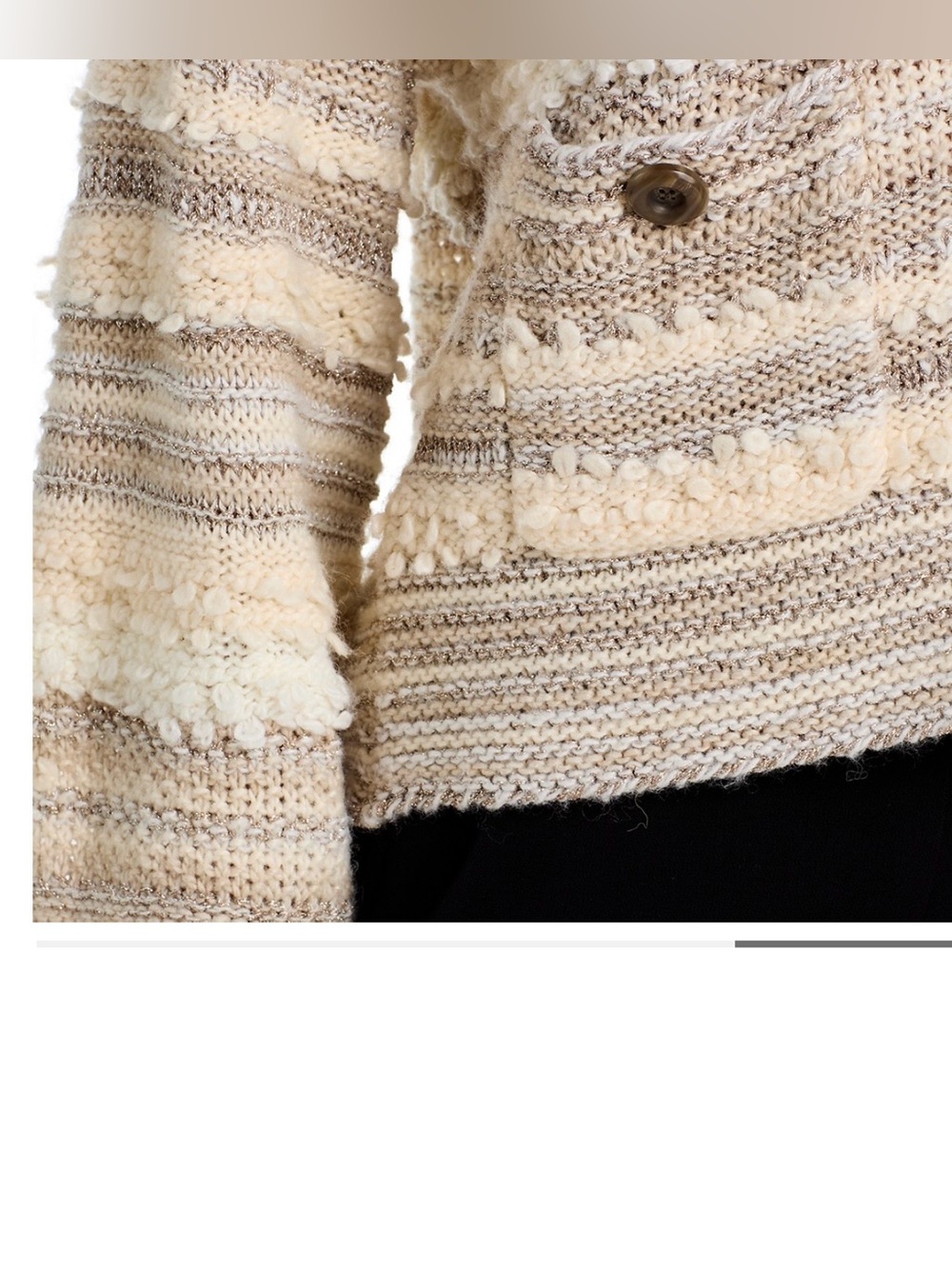 L'AGENCE Harriet Bishop Sleeve Cardigan - Picture 4 of 5